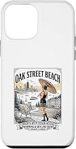 Vintage Oak Street Beach Chicago Design Case for iPhone 12 mini