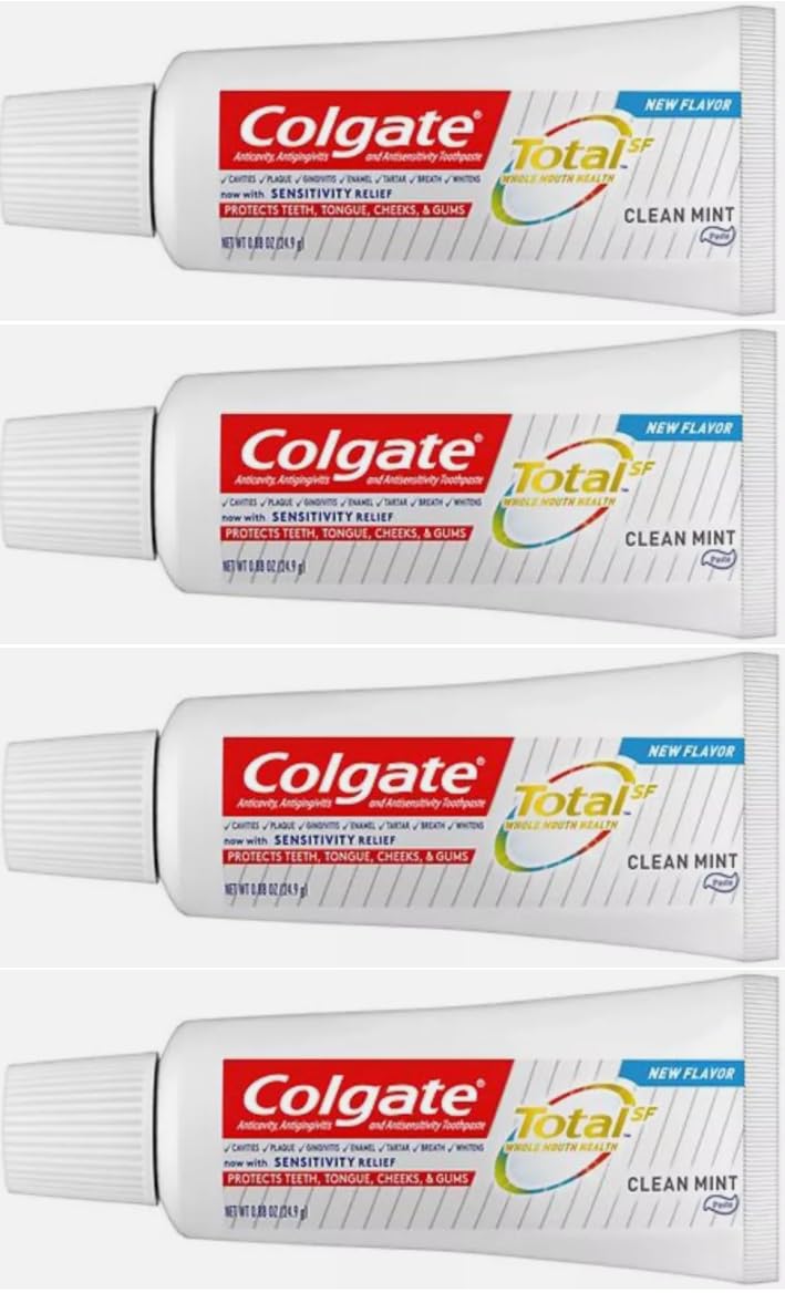 Colgate Clean Mint / 0.88 Ounce (Pack of 4) / 4 Toothpaste