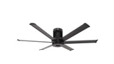 i6 60 Inch Indoor Ceiling Fan with Direct (Flush) Mount by Big Ass Fans – 60", Black, Model MK-I61-051800A728