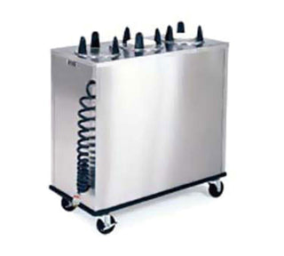 6308 - 3-Tube Enclosed Dish Dispenser w/ Heat by Lakeside – Metallic