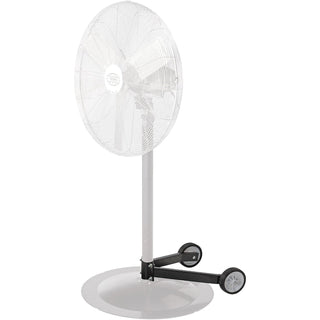 Fan Dolly for Pedestal Fans by Global Industrial – 18"L x 14"W x 5"H, Alloy Steel, Black, Model 245658