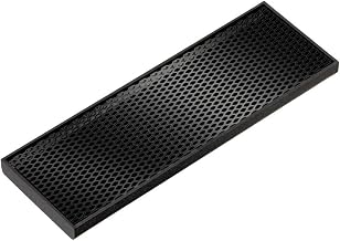 Service Ideas DT412BL Rectangular Black Drip Tray
