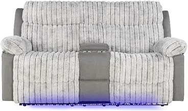 Glory Furniture Plush G00925A-RL Reclining Love seat Gray