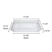 12" x 18" x 3 1/2" by Thunder Group – 1.75 gallons, Polycarbonate (PC), Clear, Model PLFB121803PC