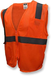 Radians SV2ZOMM Class 2 Hi Visibility Vest with Zipper Closure, M