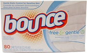 Bounce Fabric Softener Sheets, Free, 80 Sheets
