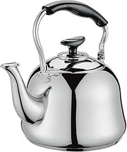 Cilio Teapot with whistle 2.5L-Classico, one size, silver