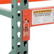 Teardrop Pallet Rack Add-On Unit by Global Industrial – Steel, Orange, Model 320861