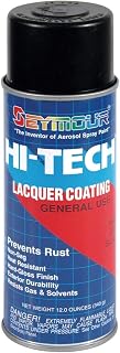 Seymour OF SYCAMORE 16-806 16 oz Hi-Tech Lacquer Spray Paint, Dull Black - Pack of 6