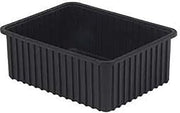 LEWISBins ESD-Safe Divider Box, 22-13/32"L x 17-13/32"W x 8"H, Lot of 4