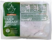 Maple Leaf All Natural Large Boneless Duck Breast, 9.5 to 12.5 Ounce - 16 per case