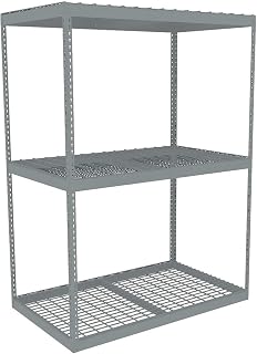 Tennsco ZLE7-6036S-3W Boltless Shelving: Starter, Heavy-Duty, 60 in x 36 in, 84 in Overall Ht, 3 Shelves,
