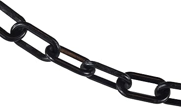 Mr. Chain Plastic Barrier Chain, Black, 500 ft Length (50003-500)