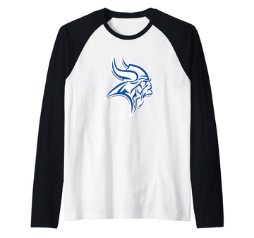 Curtis Vikings Raglan Baseball Tee by Curtis, University Place, WA 98466 – Black, Model AG6YD3ZAKF6