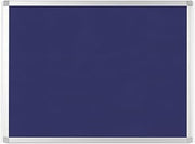 MasterVision Ayda Wall Mount Push Pin Bulletin Board, 18" x 24", Blue Felt, Aluminum Frame, for Home or Office