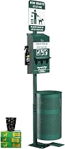 Flash Furniture Pet Waste Station with Pedal Trash Can, Green