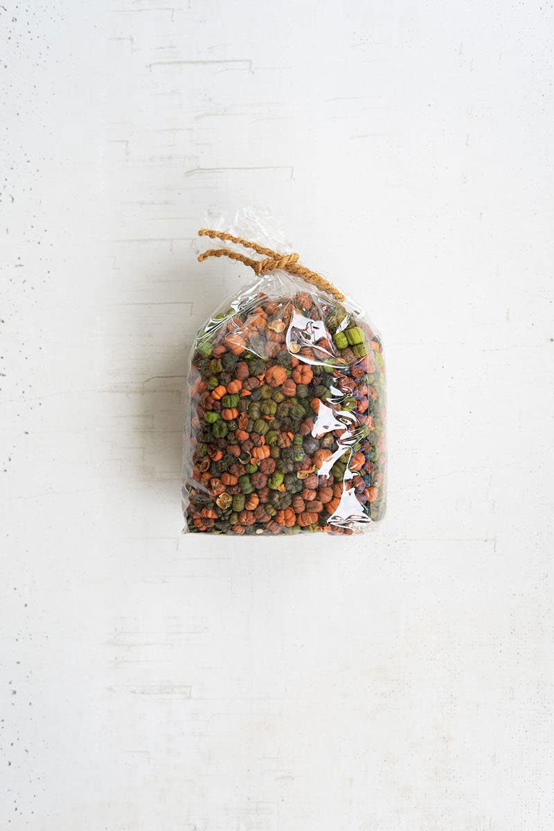 Bag of Orange and Green Putka Pods-12 Oz by KALALOU – Metal, See Image, Model NTRP1039