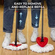 EasyWring Microfiber Spin Mop by O-Cedar – Standard, Plastic, Easywring Spin Mop & Bucket, Model 153185