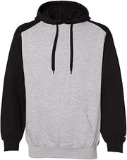 Badger Sport Athletic Fleece Hooded Sweatshirt S Oxford/ Black
