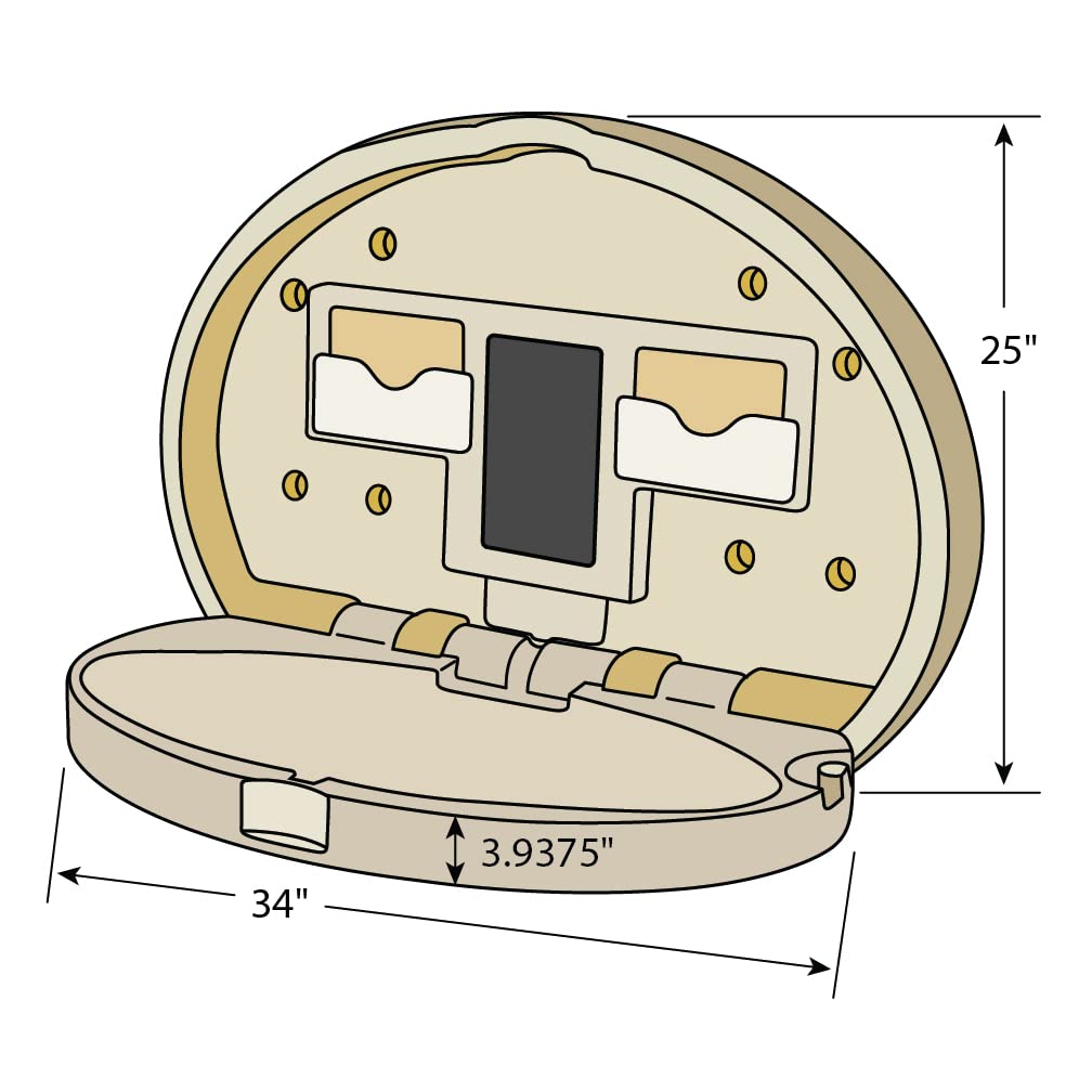 Precious Baby Changing Table by Hospeco – Blend, Multi Color, Model 67016