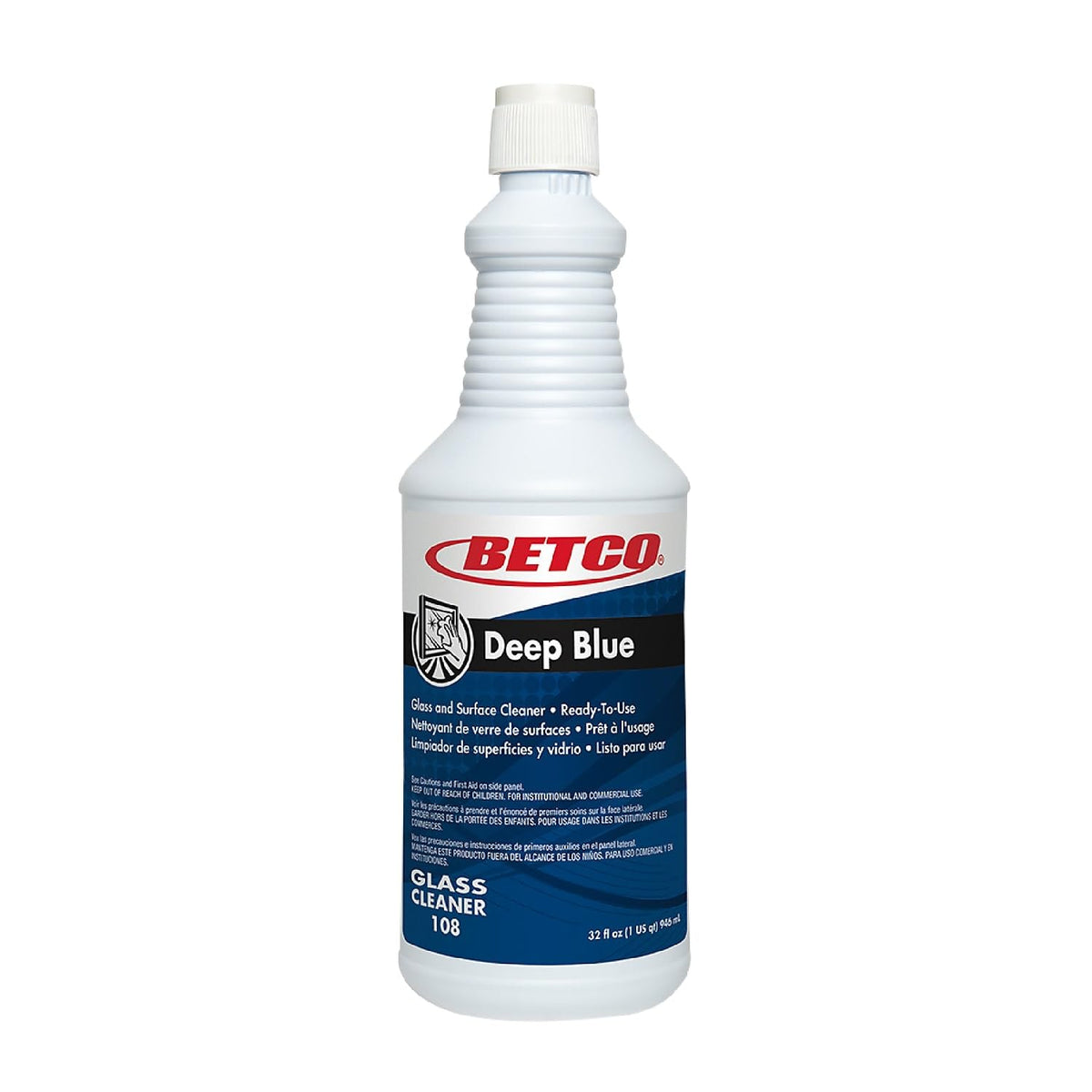 Deep Blue Glass & Surface Cleaner RTU by Betco – Deep Blue