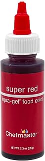 Chefmaster Liqua-Gel Food Color 2.3 oz. - Super Red