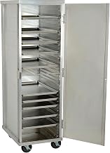 Nexel ETC2127 Enclosed Mobile Transport Cabinet, 68" H, 40 Pan Capacity, Aluminum