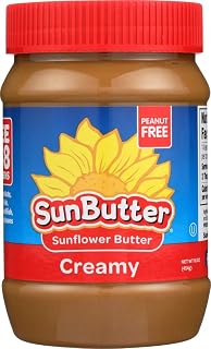SunButter Creamy Sunflower Seed Spread, 16 OZ Plastic Jars (Pack of 3)