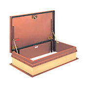 Galvanized Roof Hatch - 30"x54" by Bilco – 61"L x 18"W x 43"H, Galvanized Steel, Red, Model NB-20