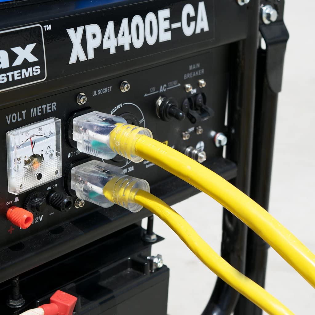 Outdoor Extension Cord by DuroMax – XPC10050A, pvc, Yellow, Model XPC10050A