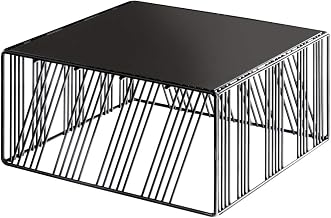 Portland Collection – Square Riser – 12W x 12D x 6H – Black Wire, Metal