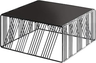 Portland Collection – Square Riser – 12W x 12D x 6H – Black Wire, Metal