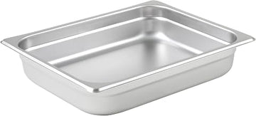steam pan, 24 Gauge Anti-Jamming Half x 2-1/2"
