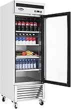 Atosa USA MCF8705GR 27.00'' Silver 1 Section Swing Refrigerated Glass Door Merchandiser