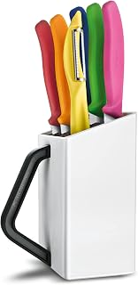 Victorinox Block Utility in White 7 Pcs, Steel, Multi-Colour, 25 x 16 x 6 cm
