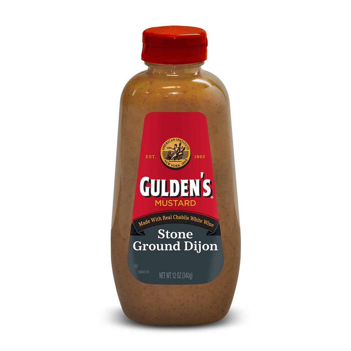 Stone Ground Dijon Mustard Squeeze Bottle by Gulden's – 12 Ounce (Pack of 1), Model 6414432300