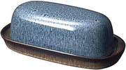 Pfaltzgraff Monroe Blue Covered Butter Dish, 8-Inch