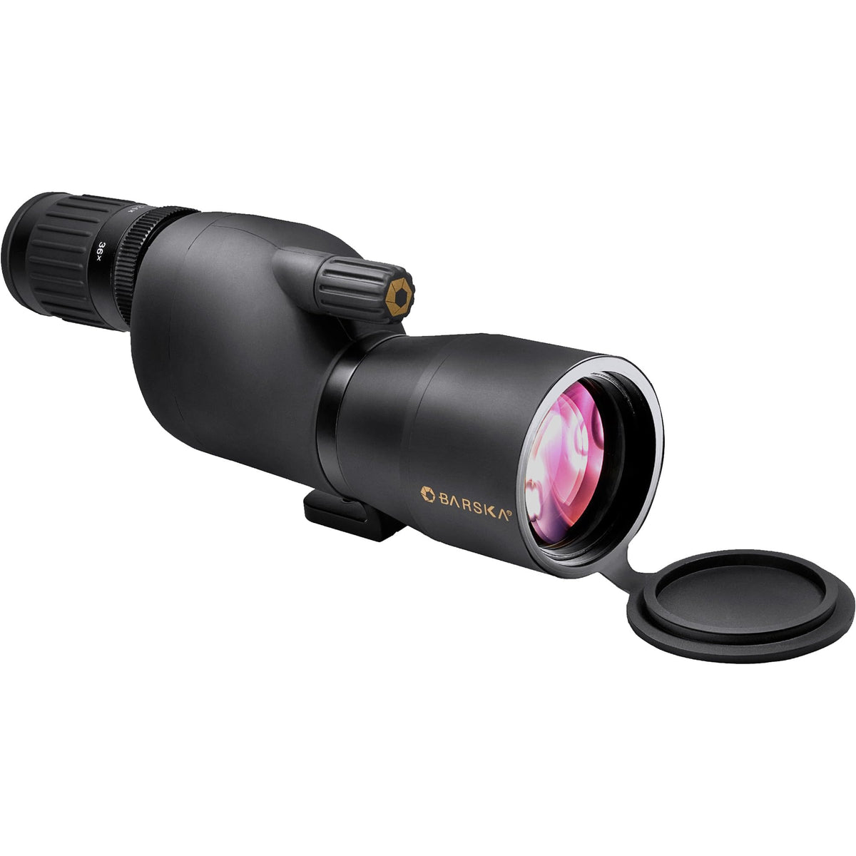 Naturescape 12-36x50 Straight Spotting Scope with Tripod And Premium Hard Case by Barska – One Size, Blend, Black, Model AD11104