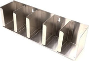 San Jamar L1022 Adjustable Lid Storage Rack, Stainless Steel, 5-Inch