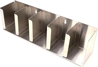 San Jamar L1022 Adjustable Lid Storage Rack, Stainless Steel, 5-Inch