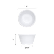 Color white melamine dinnerware collection 4 inch bouillon cup - 7 oz by Thunder Group – 7.0 ounces, Melamine, White, Model CR303W