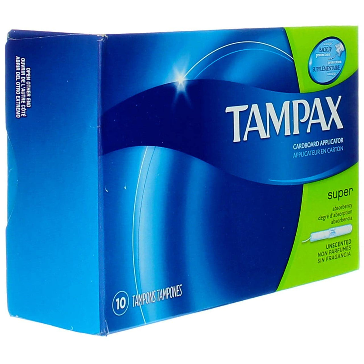 Super Size 10s Tampax Super 10ct – Cardboard, Pack of 12, Model PPAX1234475