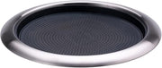 Service Ideas Tray with Removable Insert, 9" Round, Stainless Steel | TR119RI in Brushed