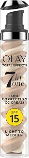 Olay Total Effects Tone Correcting Face Moisturizer with Sunscreen SPF 15, Light to Medium, 1.7 Fl Oz (Pack of 12)