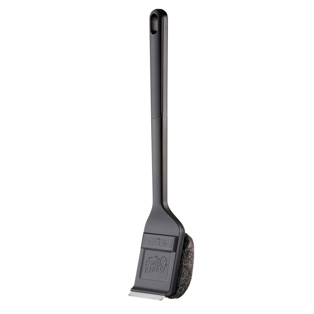 Steam Clean Bristle Free Grill Brush Powered by Scrub Daddy by Mr. Bar-B-Q – Stainless Steel, Black, Model 77101AMZSD