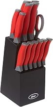 Oster Lindbergh 14 Piece Cutlery Set, Red