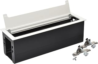 Legrand Incara Top Access, Cable Organiser, Installation for Power Strips, 12-Module, Cable Management, Fold-Up, Length: 385 mm, Width: 130 mm, Height: 2.2 mm, Installation Depth: 122.2 mm, Ultra