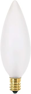 Satco Products S3785 120-Volt 25B9.5 Candelabra Base Frost Light Bulb
