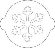 Silikomart Stencil for Cake Decoration Snowflake, White