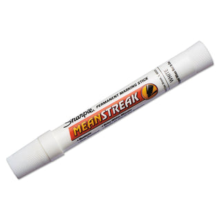 Smearproof Permanent Marker () by Sharpie – 1 Count (Pack of 1), Plastic (body), Porous materials (tip), White, Model 85018